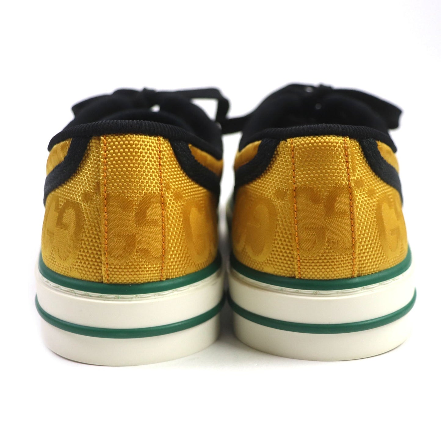 Luxury Gucci Trending 2025 Sherry Line Low Cut Sneakers Yellow 35.5