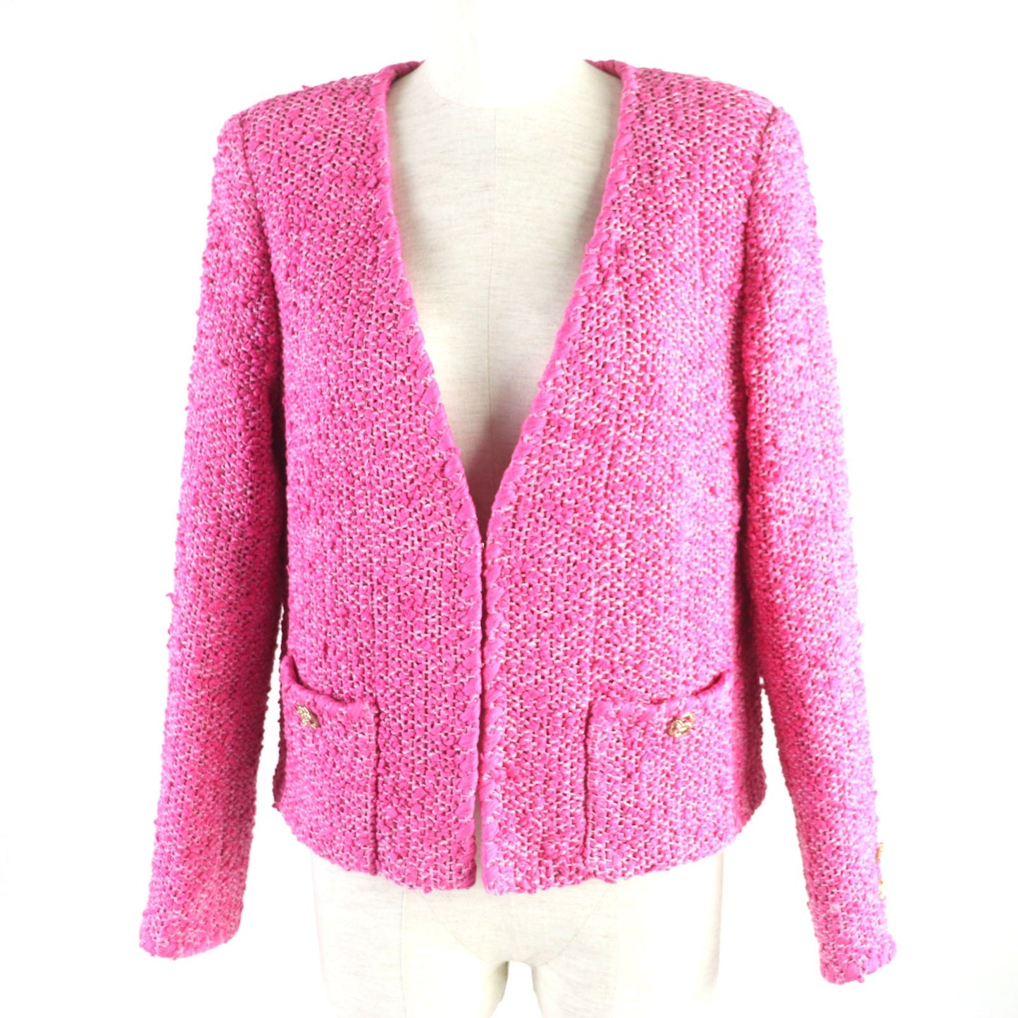 Chanel Cotton Acrylic Jacket with COCO Mark Button