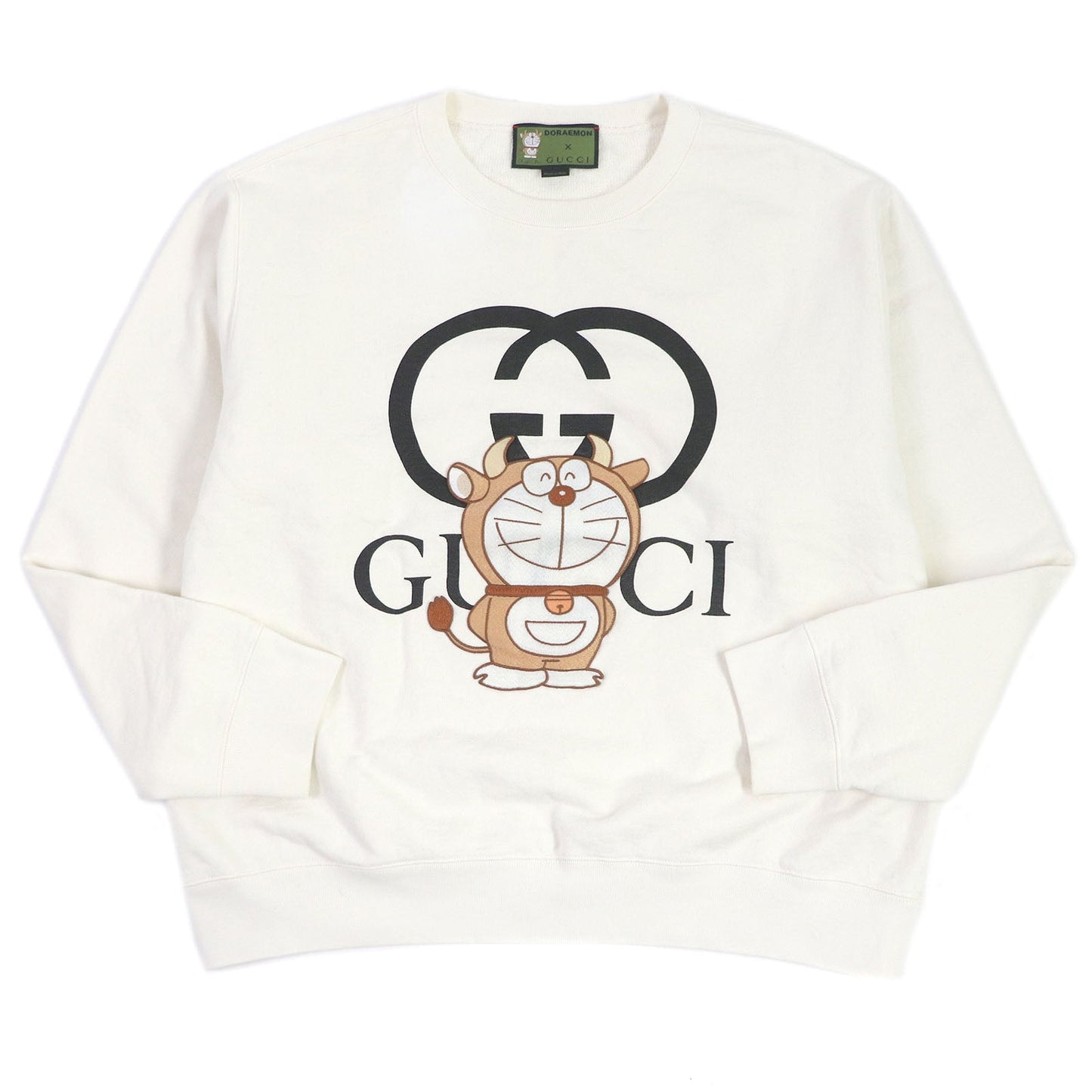 Luxury Gucci Trending 2025 Doraemon G Embroidery Sweatshirt Ivory L