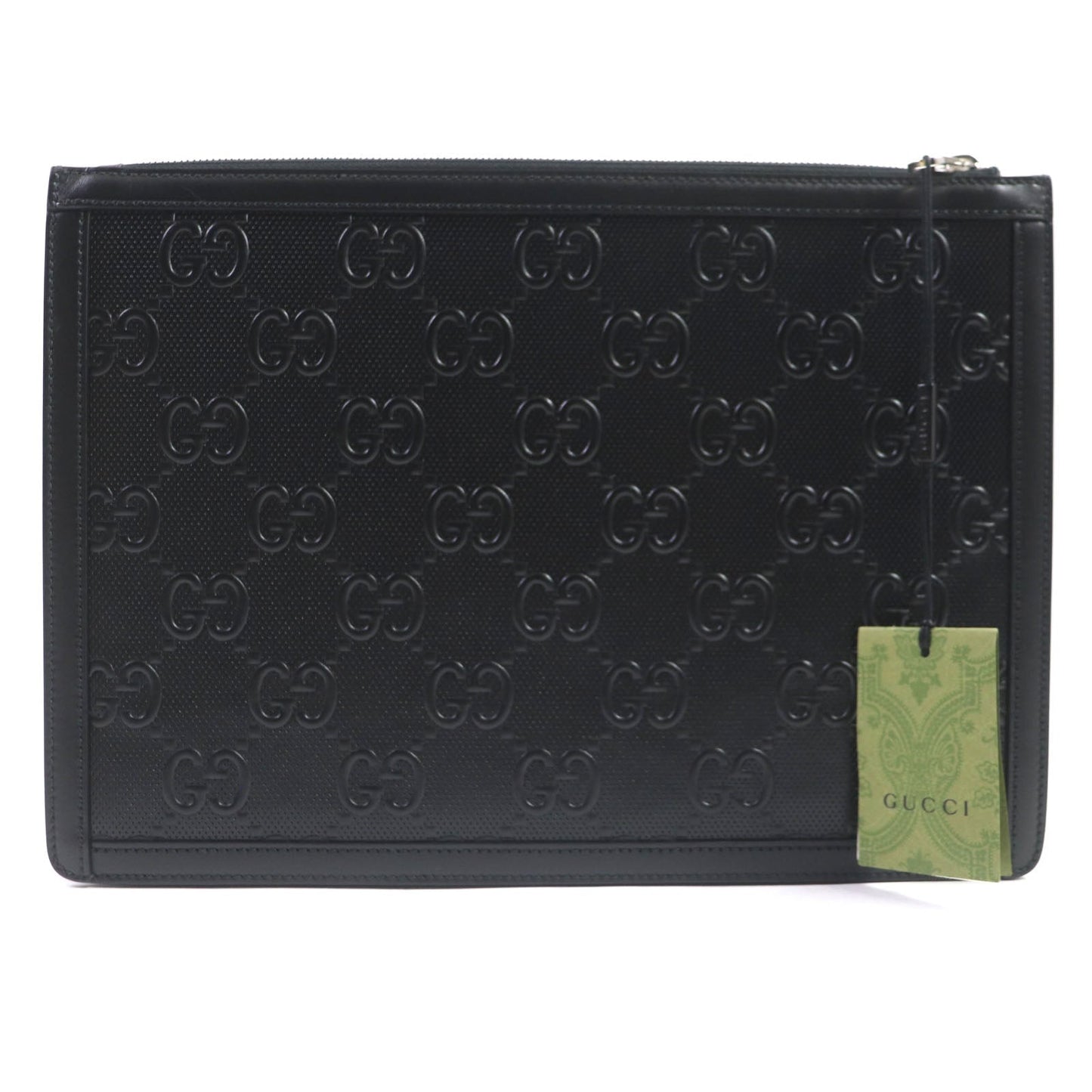 Luxury Gucci Trending 2025 GG Embossed Leather Clutch Bag