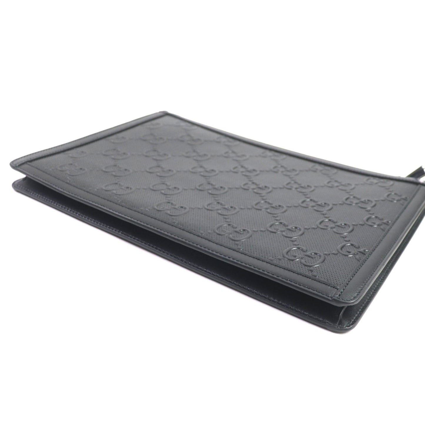 Luxury Gucci Trending 2025 GG Embossed Leather Clutch Bag