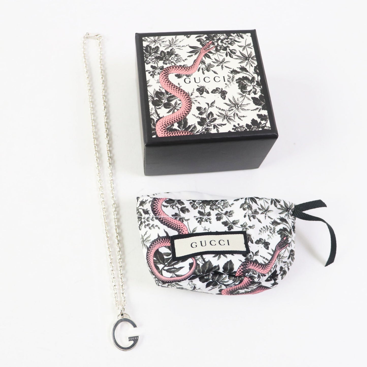 Luxury Gucci Trending 2025 AG925 G Logo Pendant Necklace