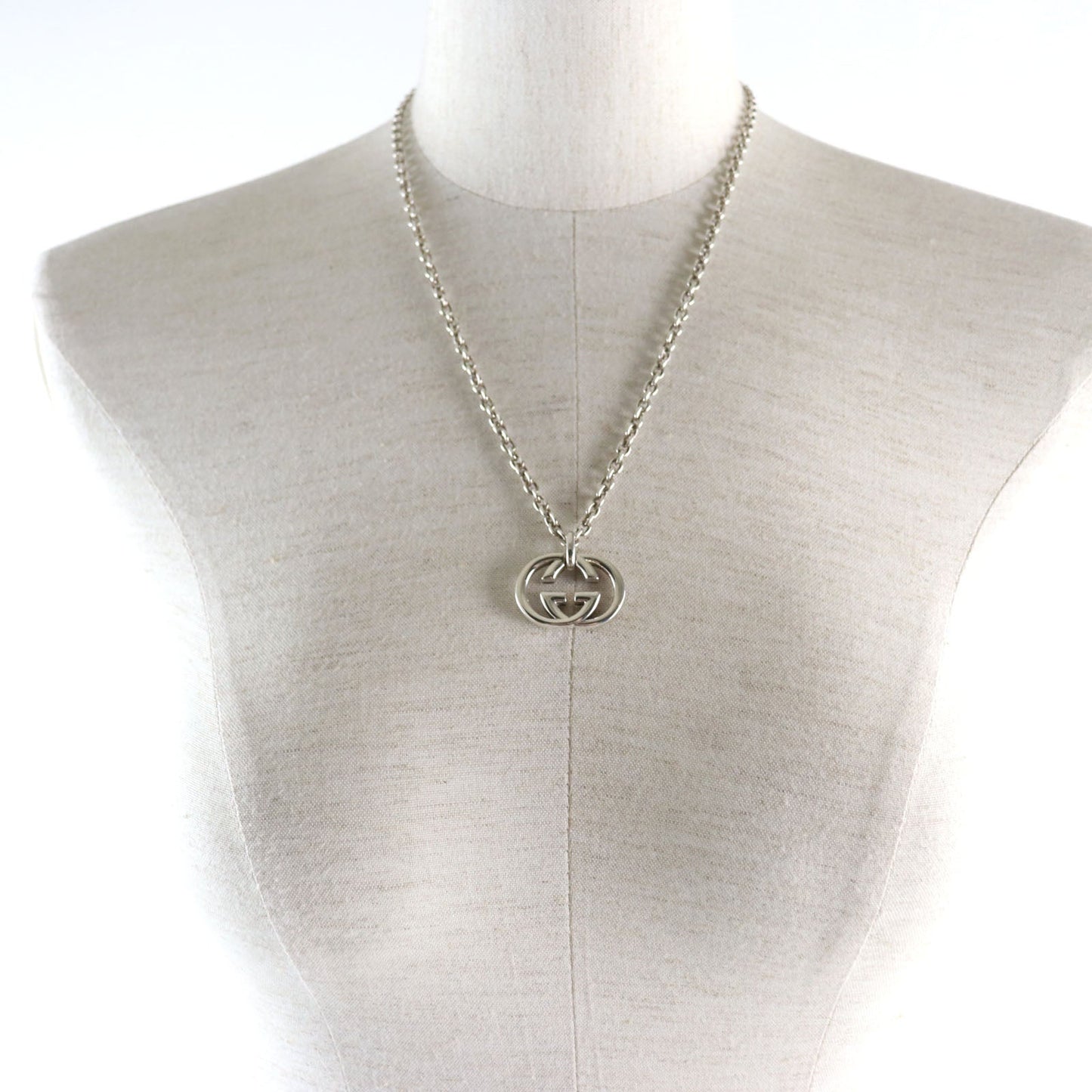 Luxury Gucci Trending 2025 Interlocking G Pendant Necklace AG925 Silver