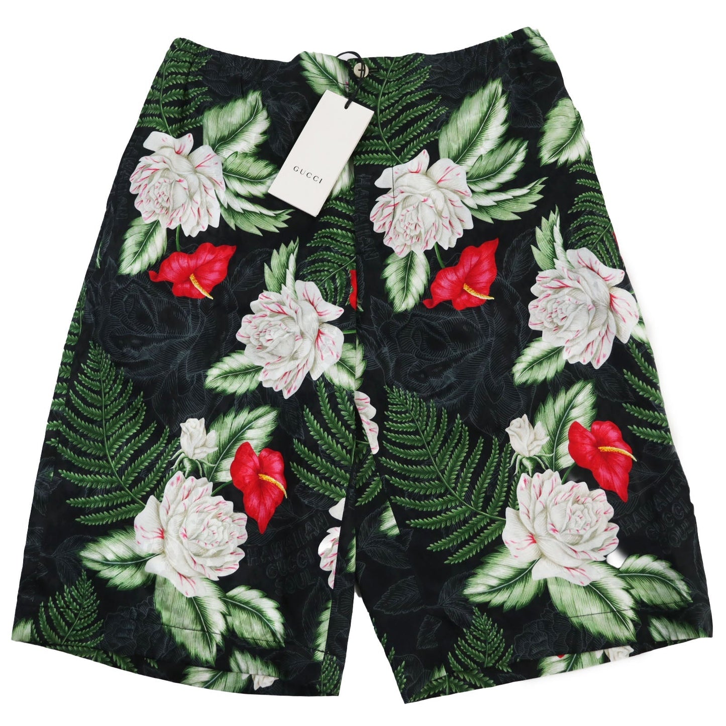 Luxury Gucci Trending 2025 Hawaiian Viscose Silk Floral Shorts