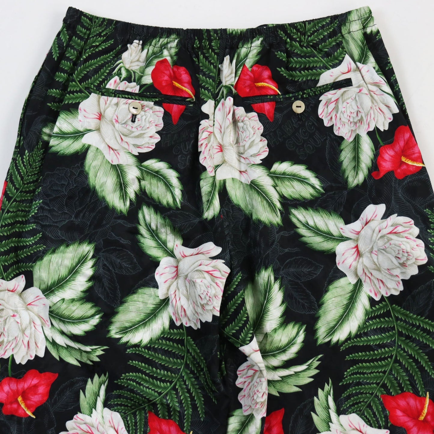 Luxury Gucci Trending 2025 Hawaiian Viscose Silk Floral Shorts