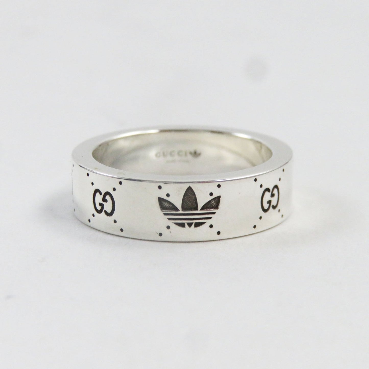 Luxury Gucci Trending 2025 AG925 Silver Engraving Ring 702764