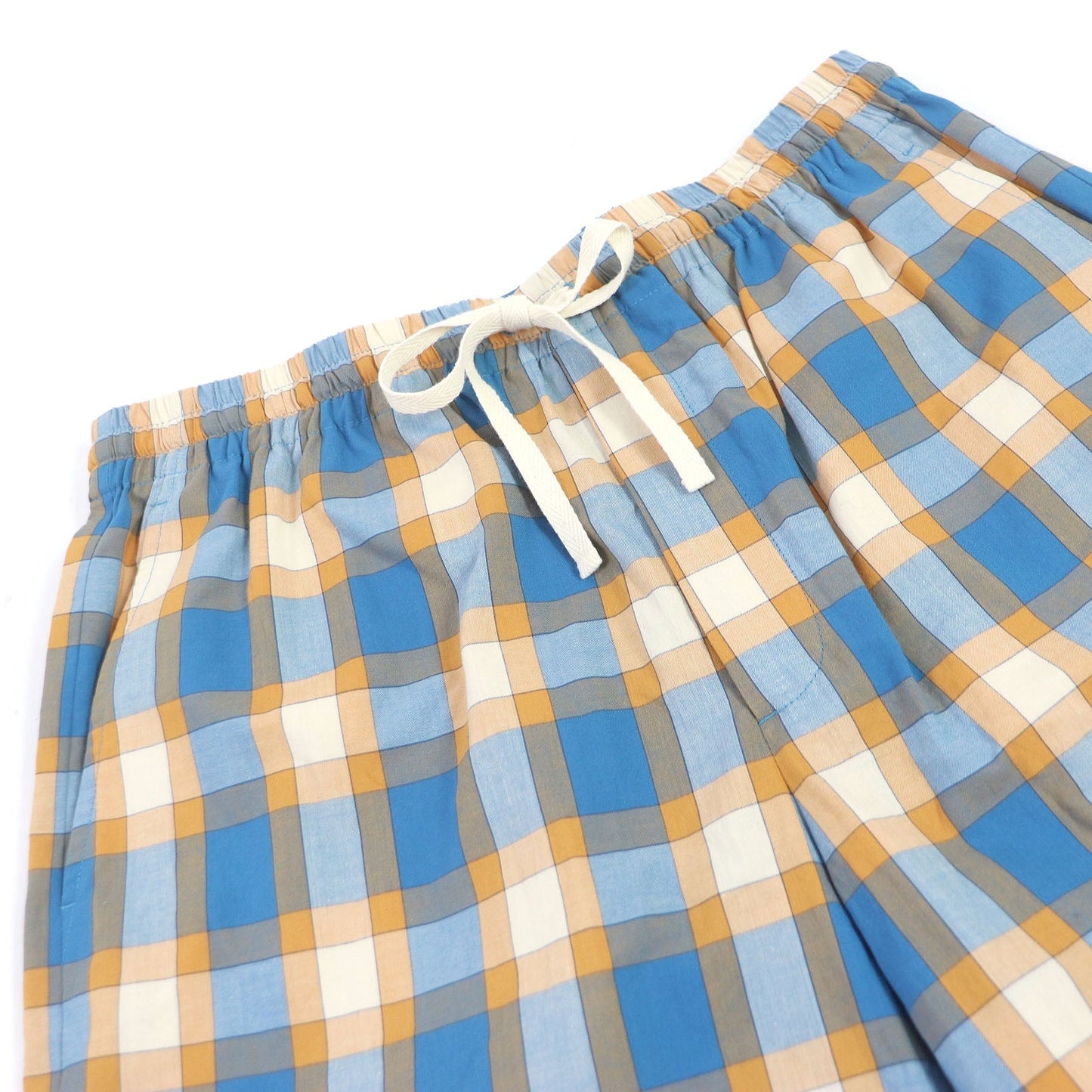 Luxury Gucci Trending 2025 Madras Check Shorts Orange Blue