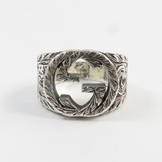 Luxury Gucci Trending 2025 Arabesque Interlocking G Ring Silver