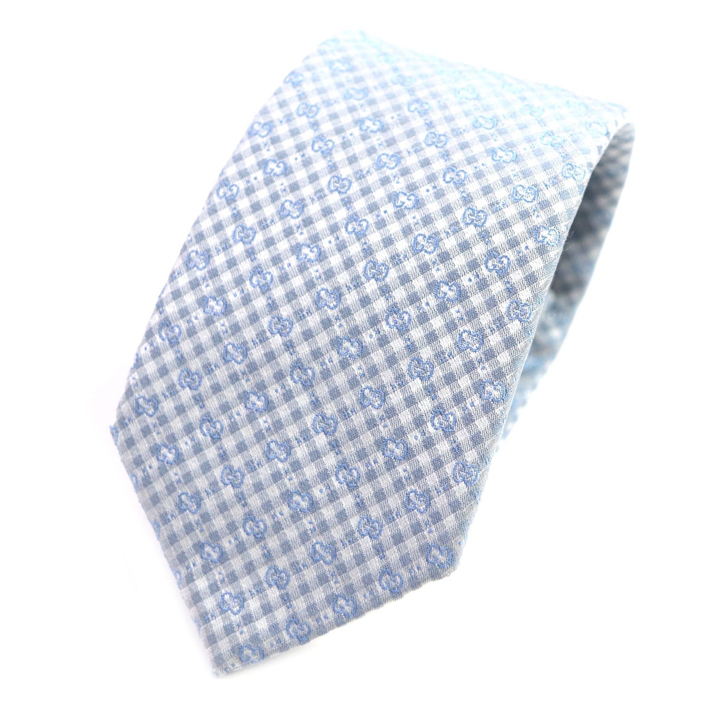 Luxury Gucci Trending 2025 Micro GGPattern Silk Cotton Jacquard Tie