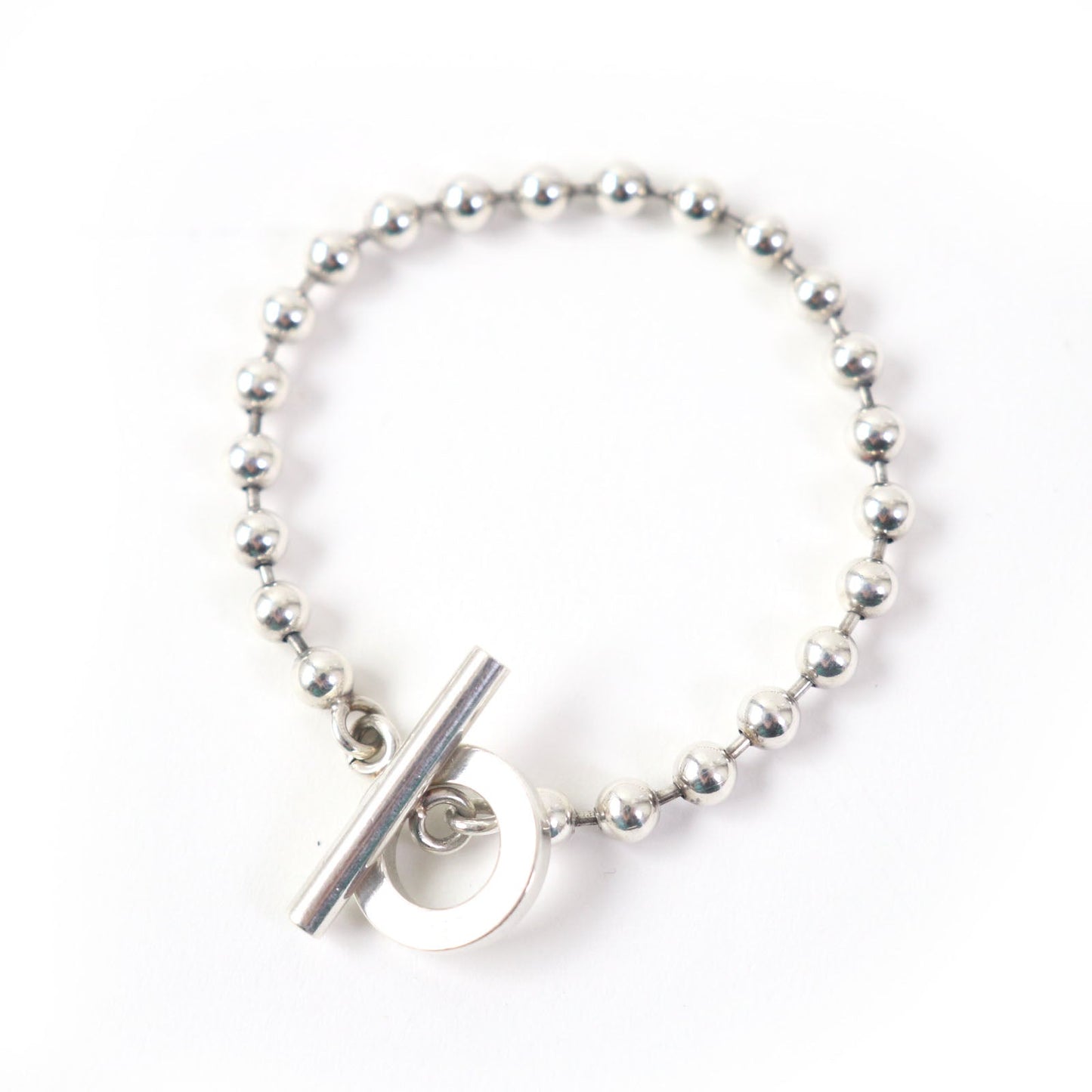 Luxury Gucci Trending 2025 AG925 Silver Ball Chain Bracelet