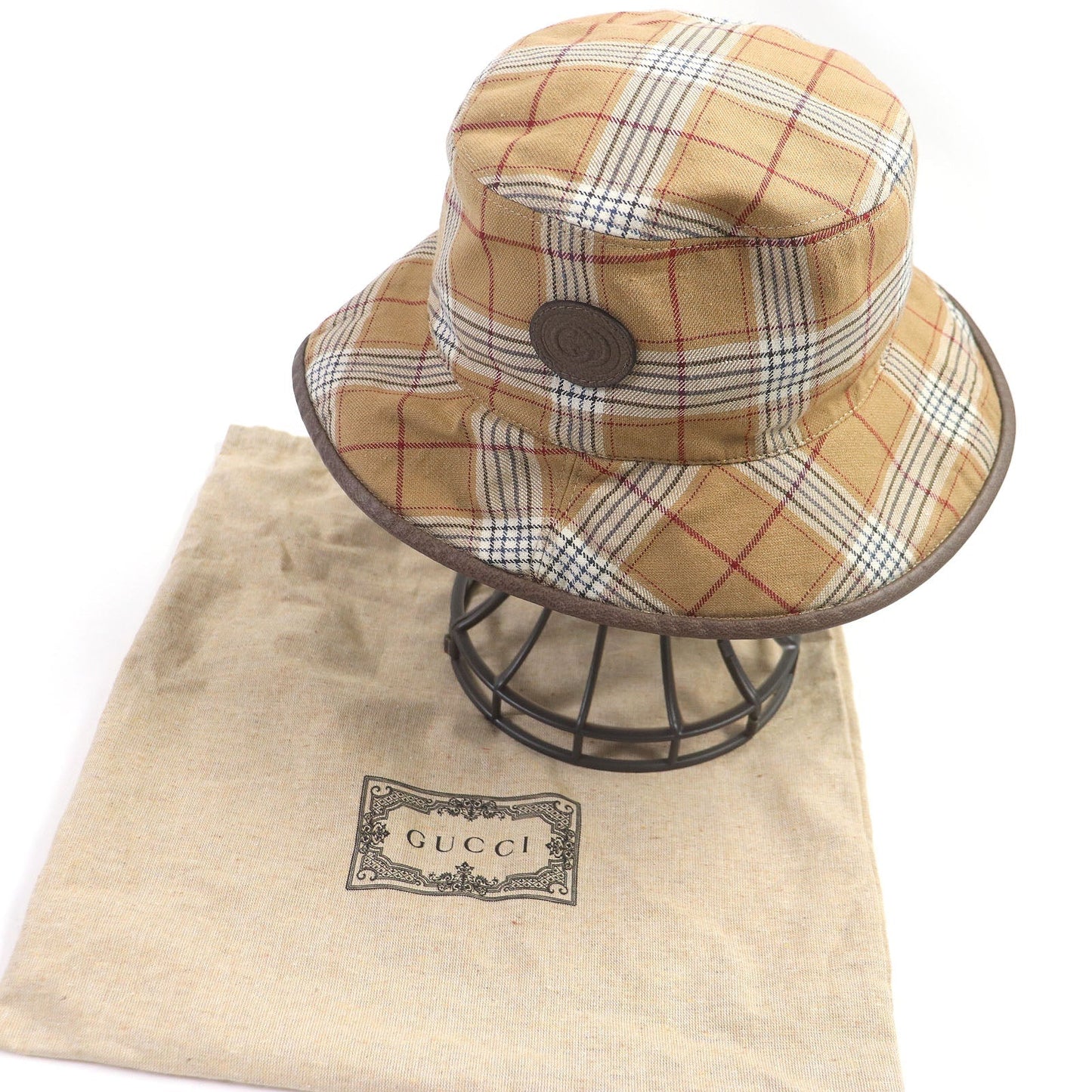 Luxury Gucci Trending 2025 Wool Linen Bucket Hat Beige M