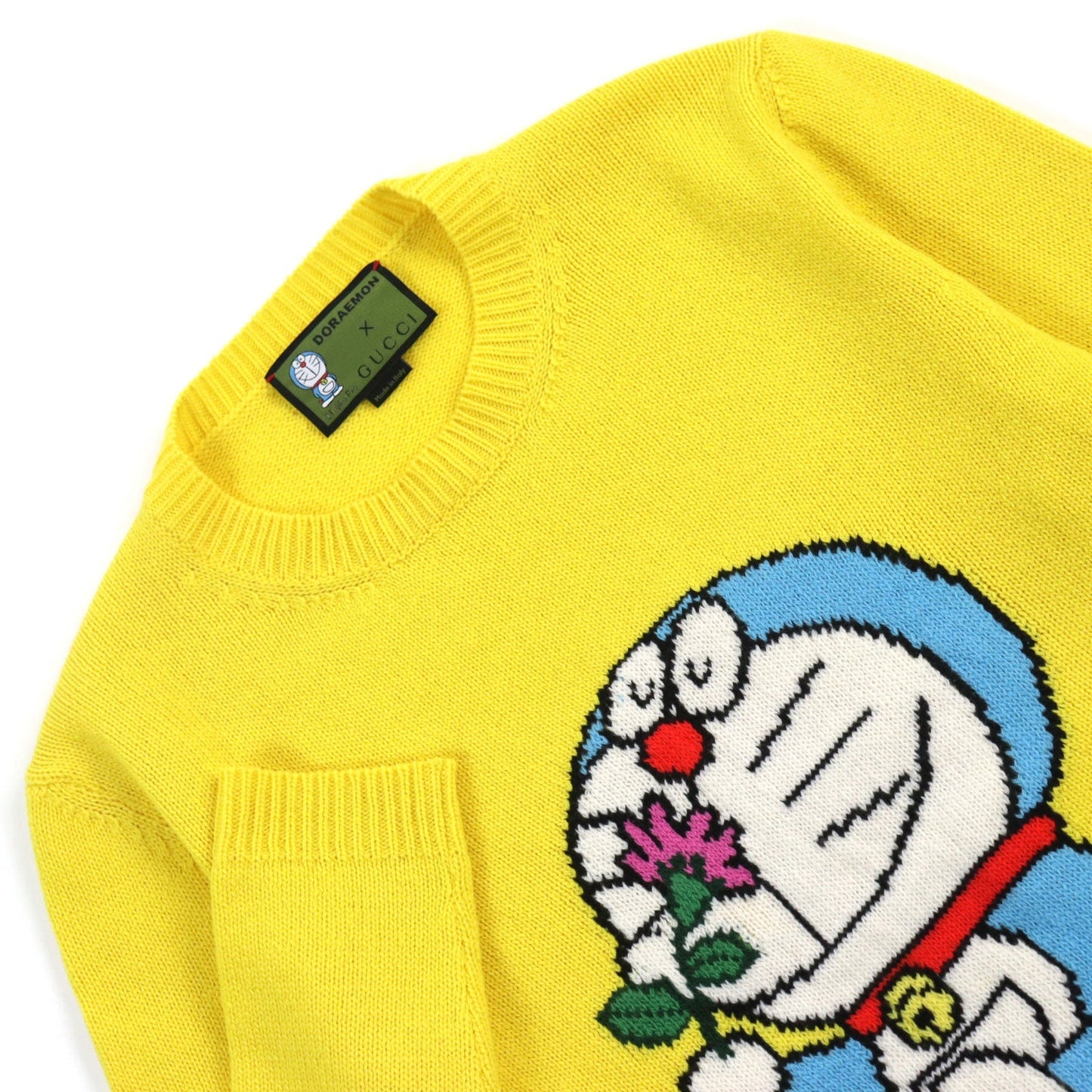 Luxury Gucci Trending 2025 Doraemon Wool Cotton Crew Neck Sweater S