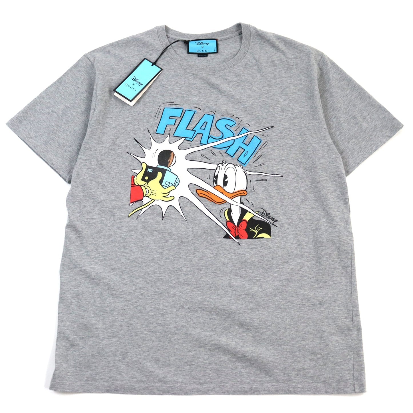 Luxury Gucci Trending 2025 Disney Donald Duck T-shirt Gray XXL