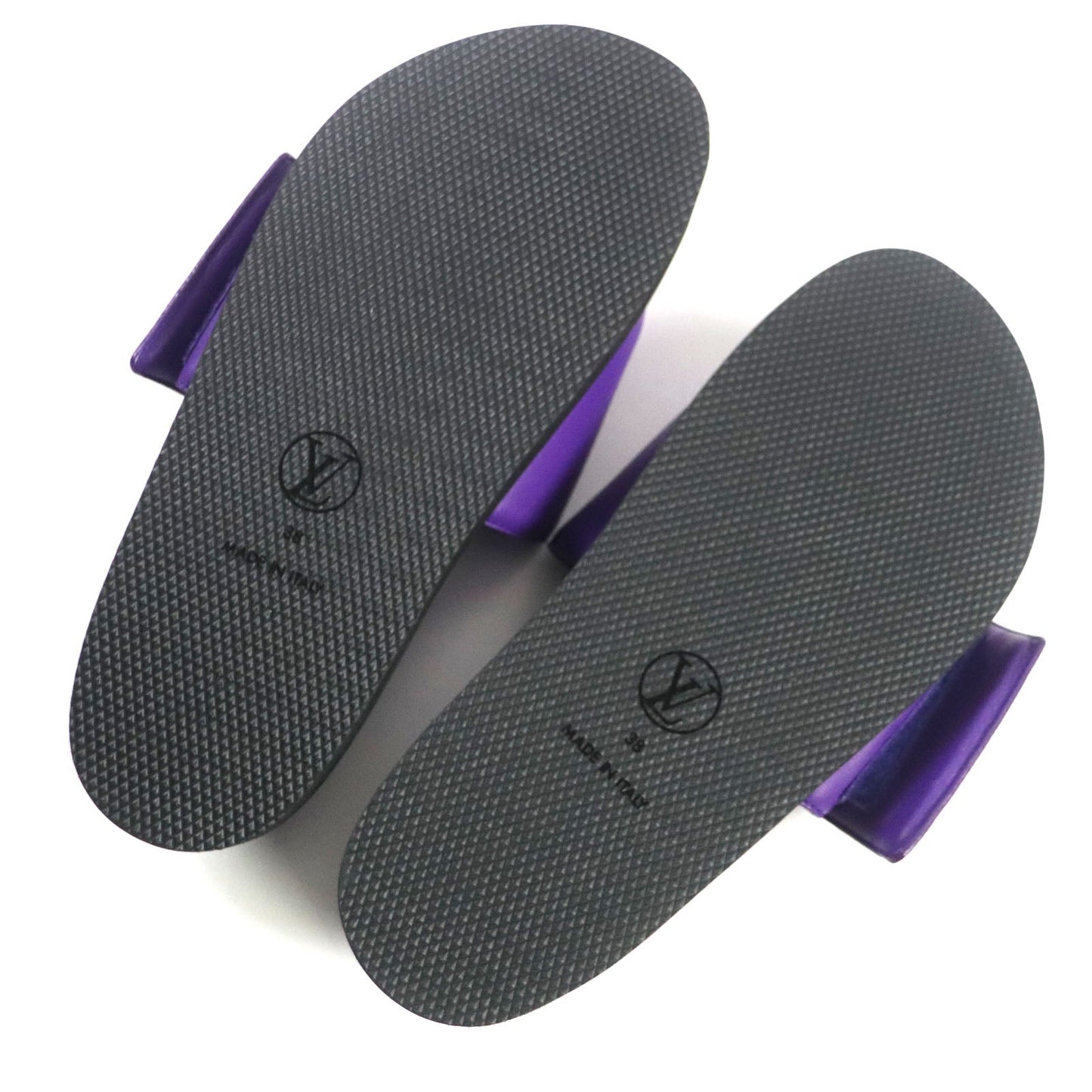 Louis Vuitton Sunset Line Leather Mules 38