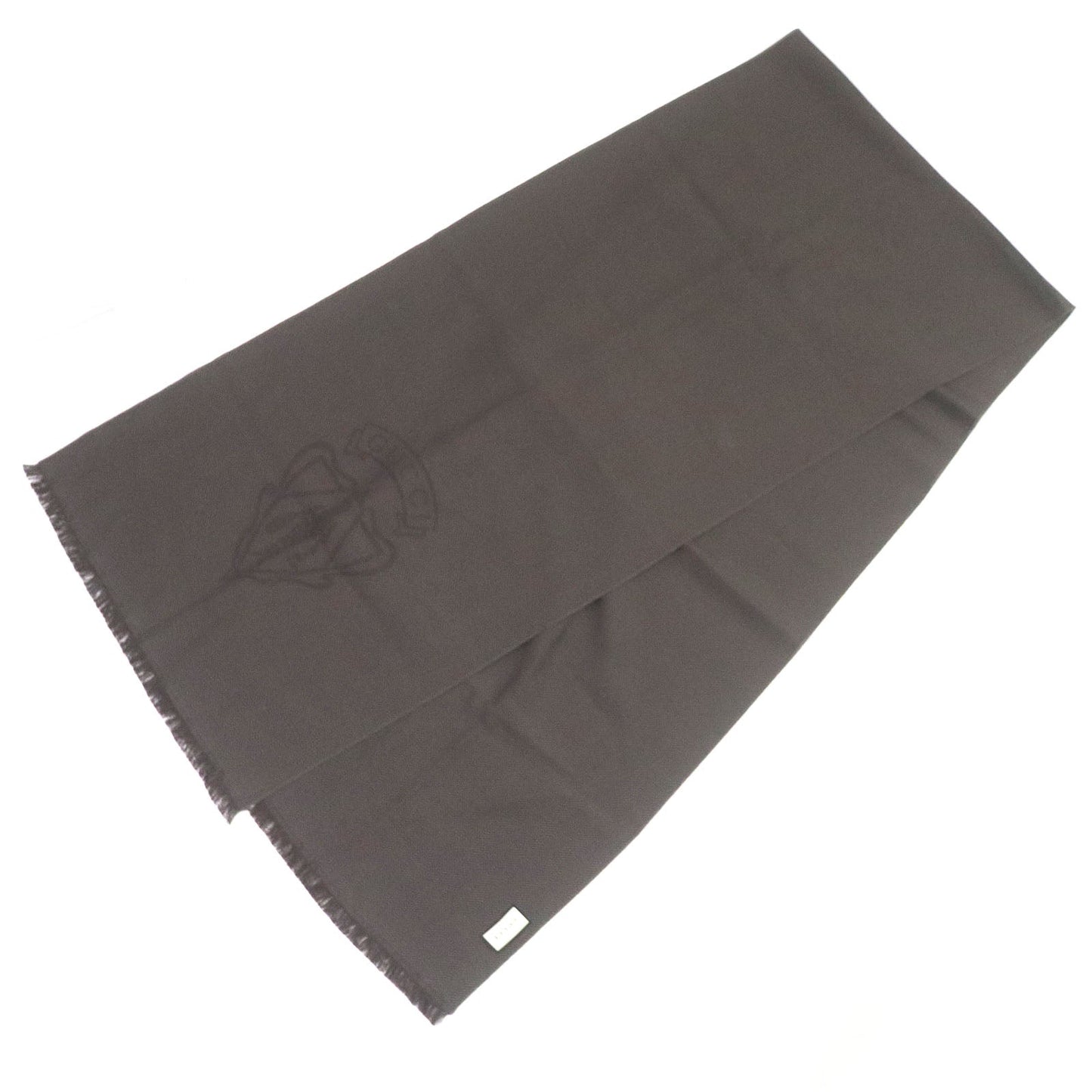 Luxury Gucci Trending 2025 Wool Crest Emblem Herringbone Shawl Scarf