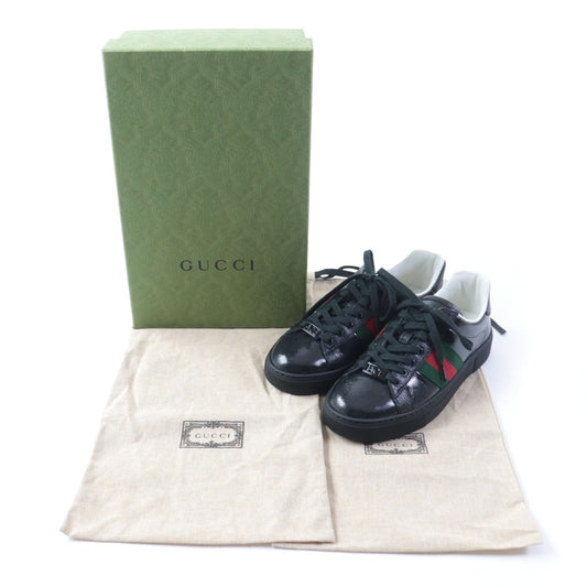 Luxury Gucci Trending 2025 Ace Web Stripe Women's Sneakers 35