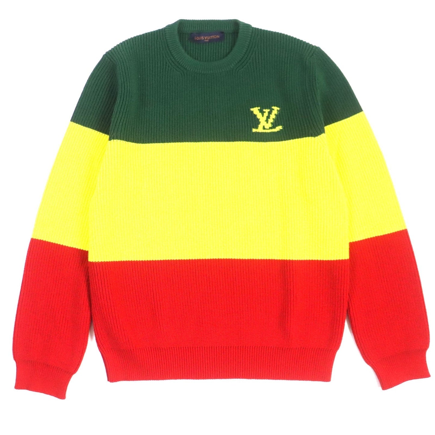 LOUIS VUITTON knit cotton Multi rasta color jamaica L