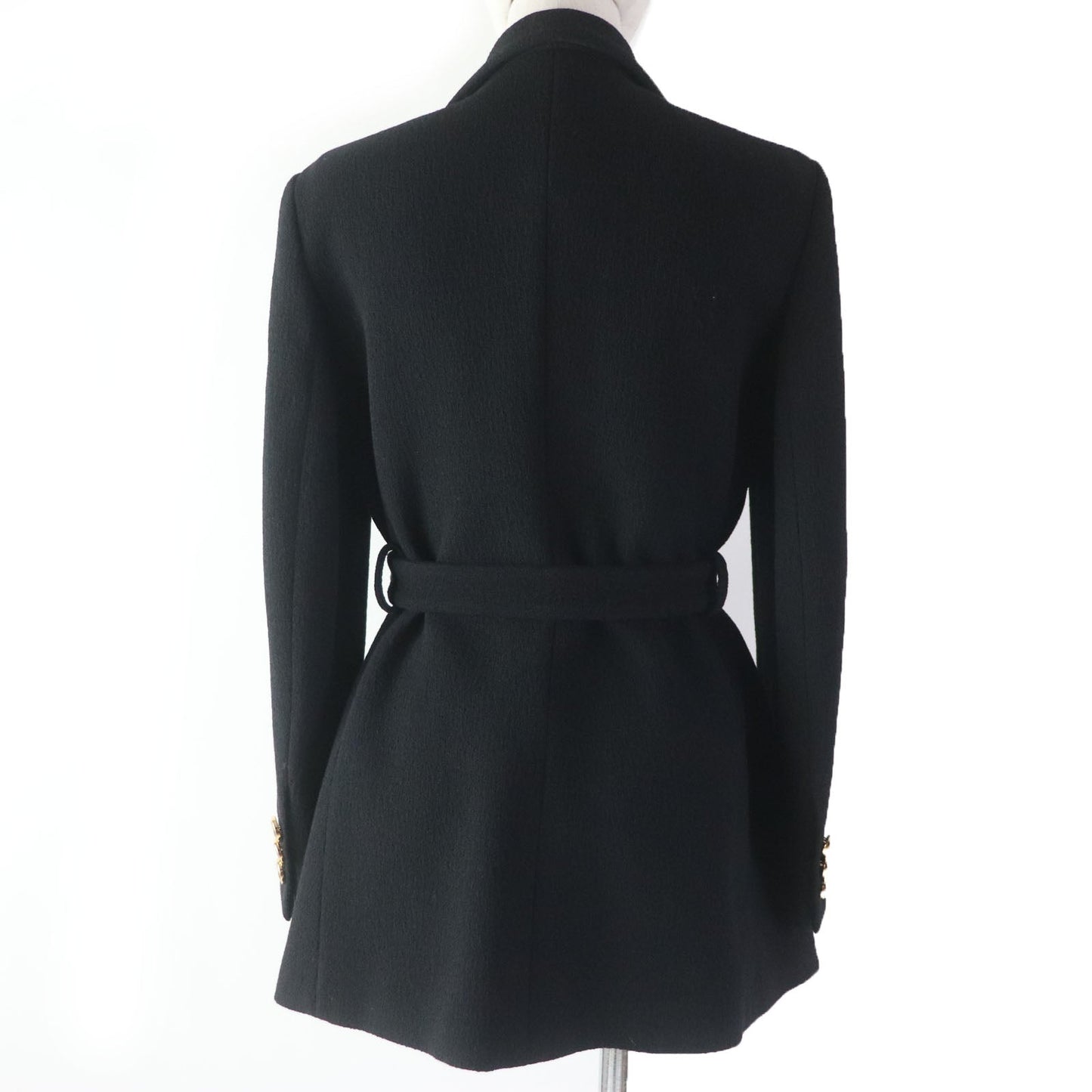 Luxury Gucci Trending 2025 Wool GG Button Jacket Coat Black 42