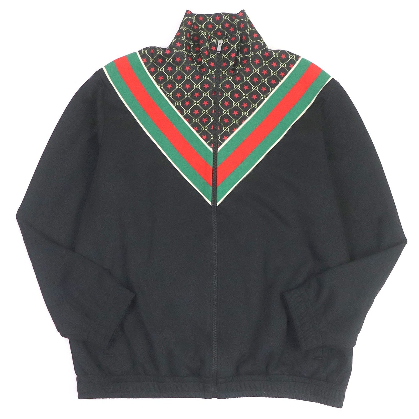 Luxury Gucci Trending 2025 GG Star Webline Jersey Track Jacket