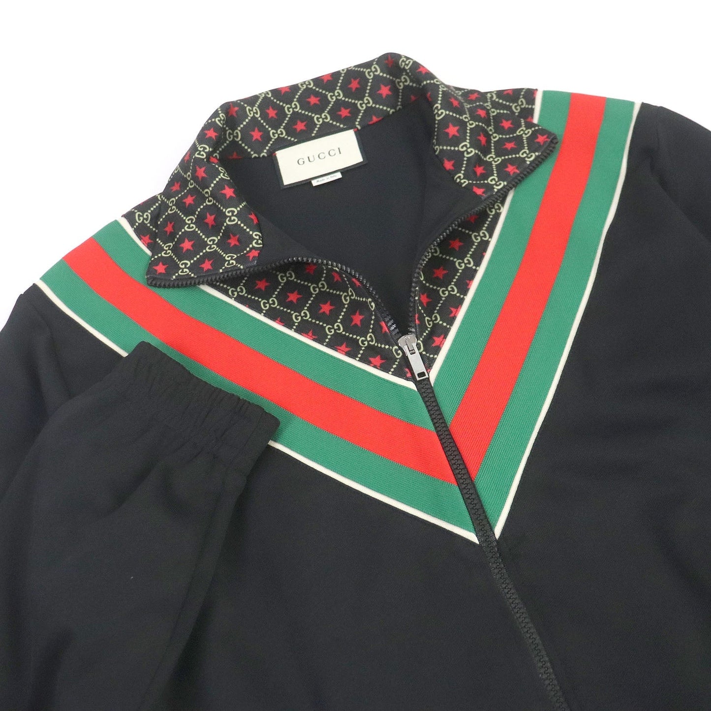 Luxury Gucci Trending 2025 GG Star Webline Jersey Track Jacket