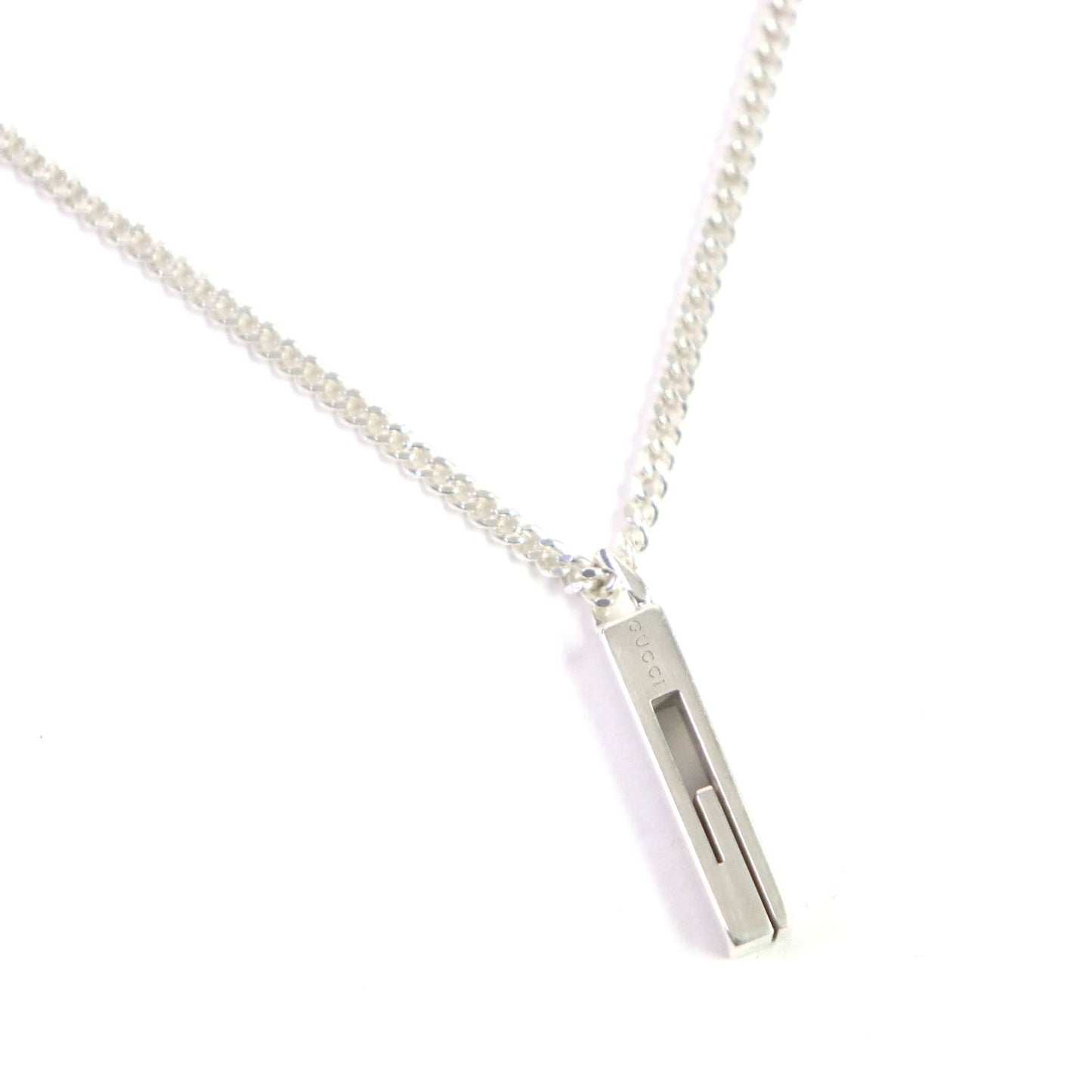 Luxury Gucci Trending 2025 AG925 Cutout G Logo Pendant Necklace