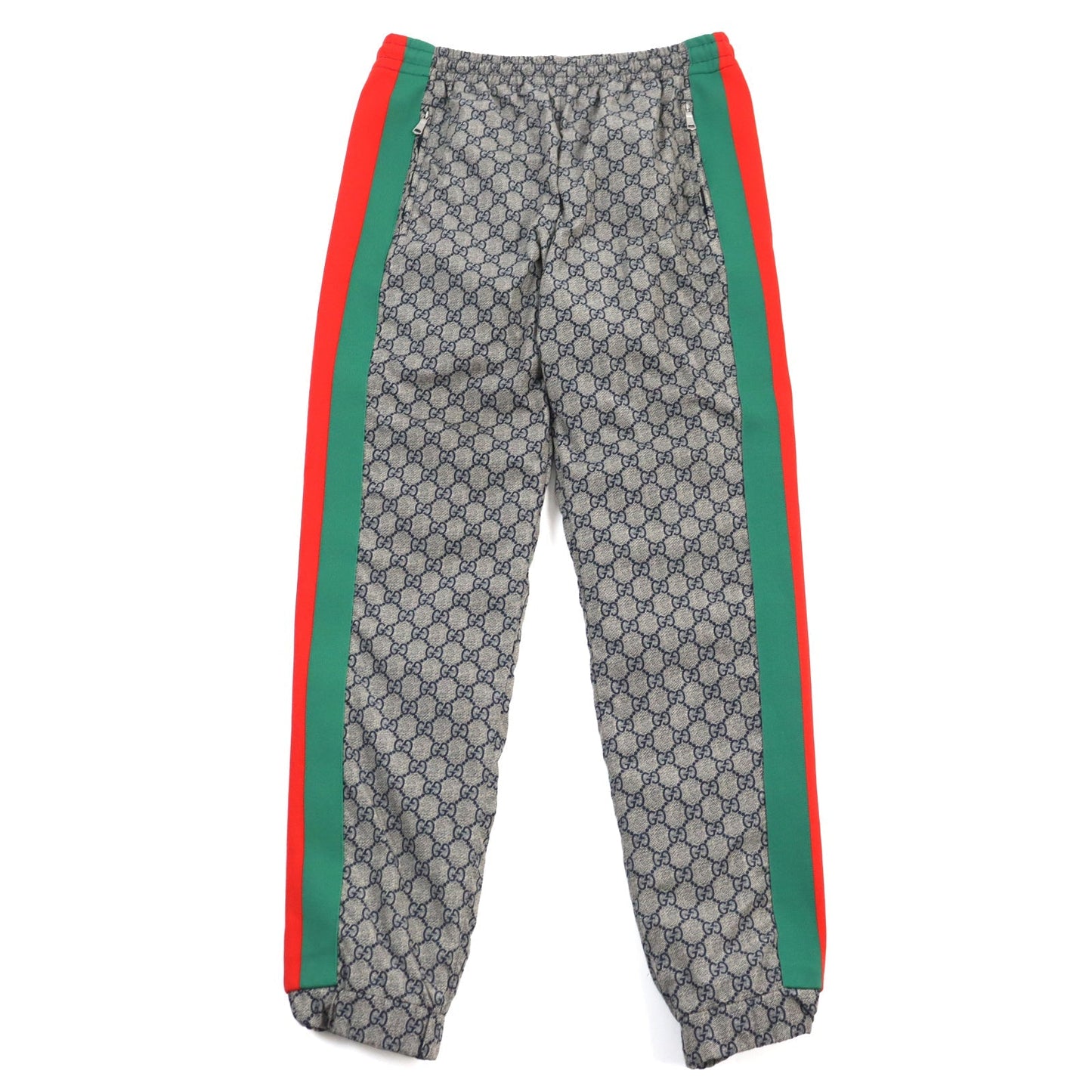 Luxury Gucci Trending 2025 Nylon GG Pattern Jogger Pants Gray S