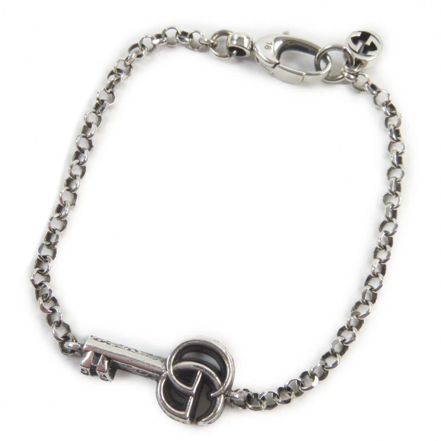 Luxury Gucci Trending 2025 Silver Arabesque Key Bracelet AG925