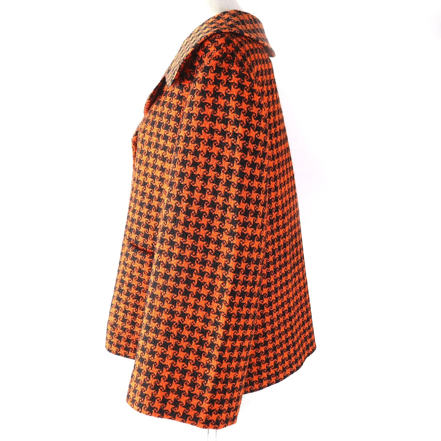 Luxury Gucci Trending 2025 Wool Nylon Silk Jacket Orange Black 42