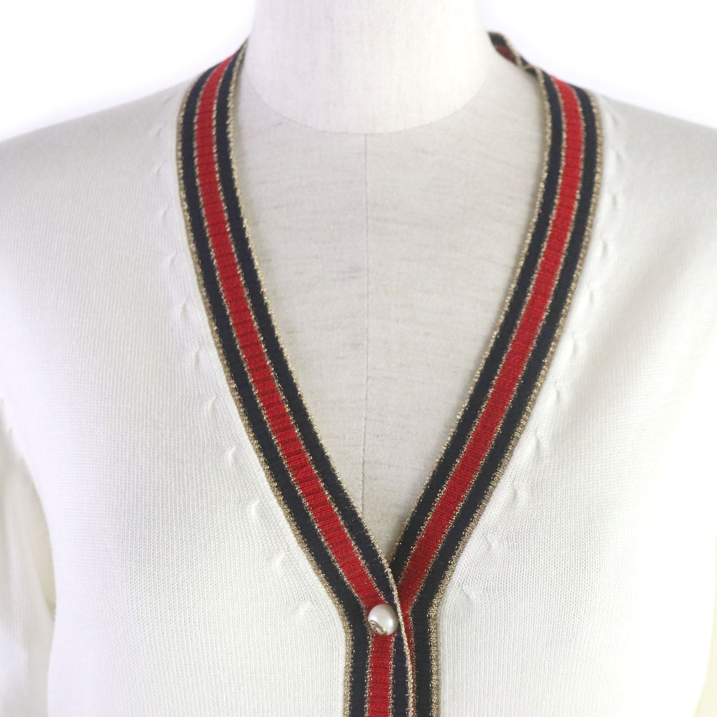 Luxury Gucci Trending 2025 Wool Cardigan with Pearl Buttons