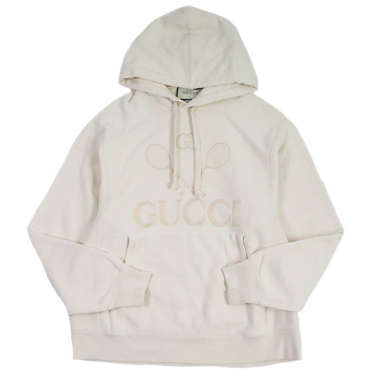 Luxury Gucci Trending 2025 560502 Logo Hoodie Ivory S
