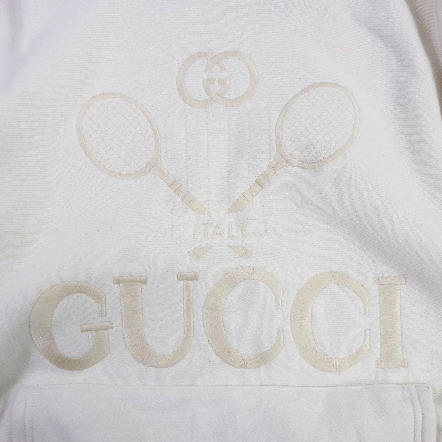 Luxury Gucci Trending 2025 560502 Logo Hoodie Ivory S