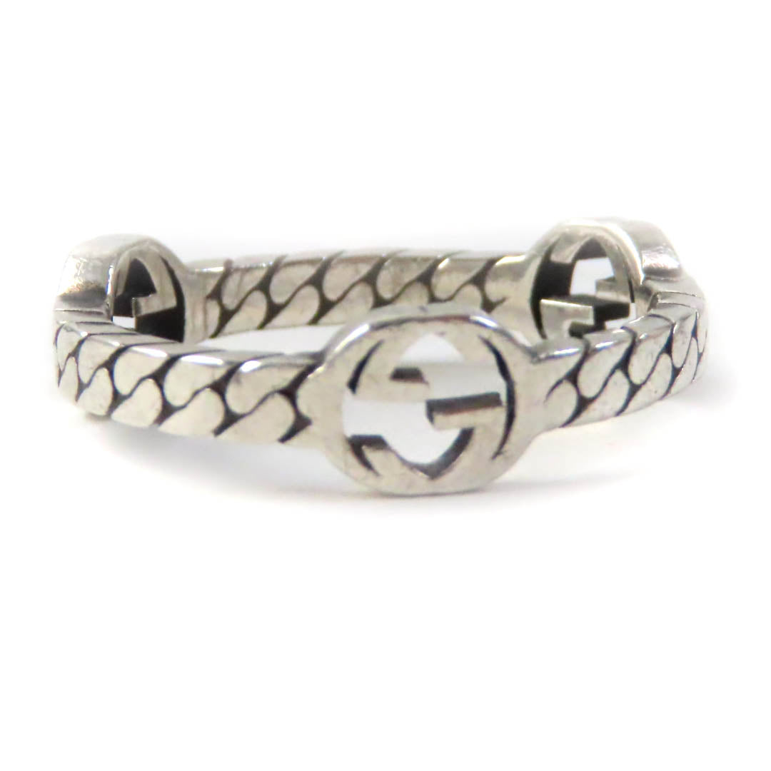 Luxury Gucci Trending 2025 Interlocking G Ring AG925 Silver