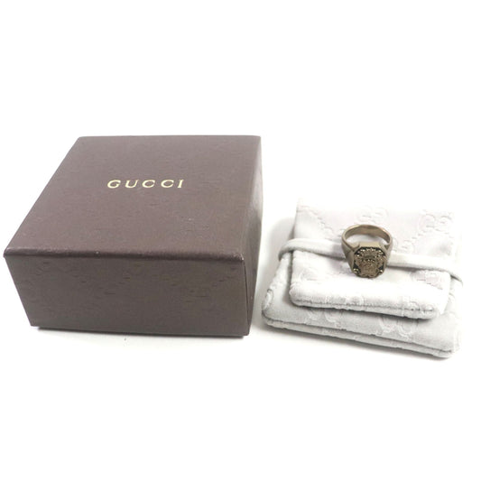 Luxury Gucci Trending 2025 Crest Interlocking G Ring Gold 15