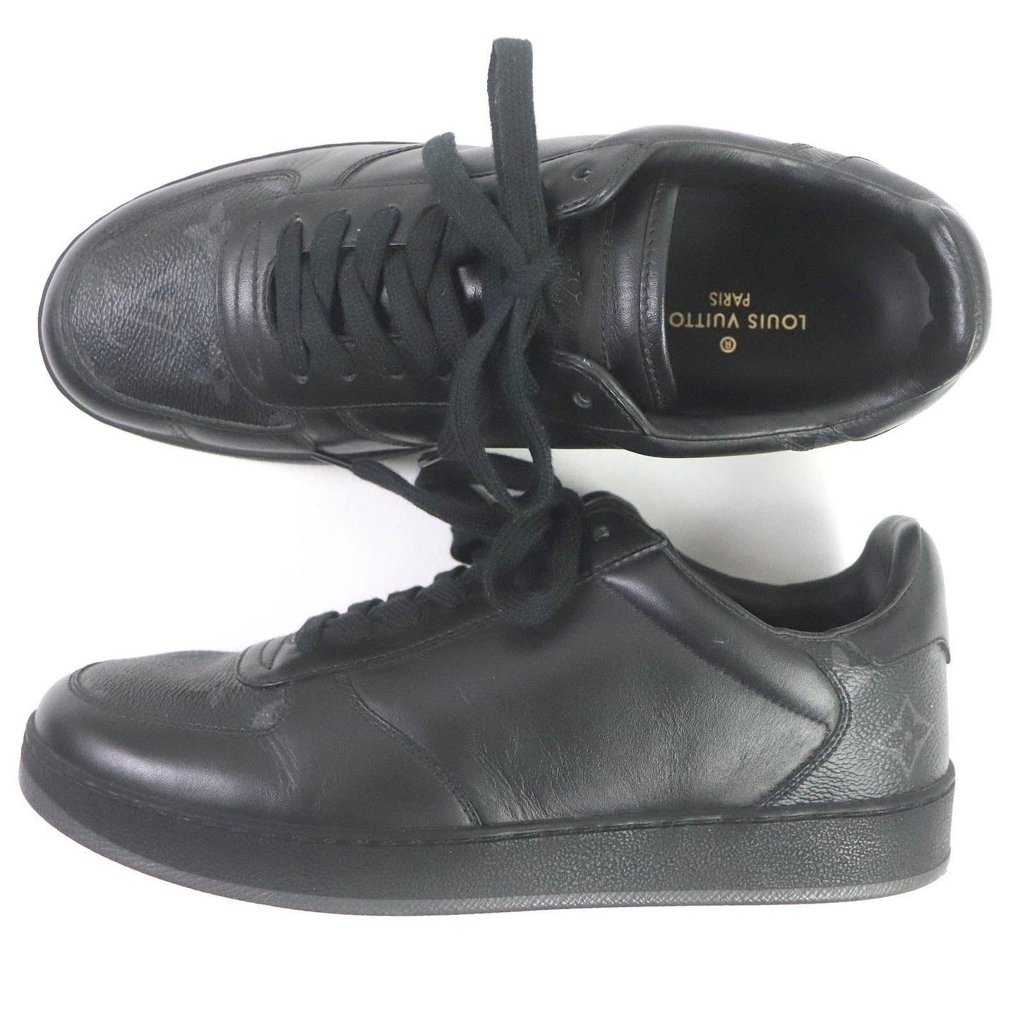 LOUIS VUITTON Low cut sneakers Monogram Eclipse black Rivoli line 5