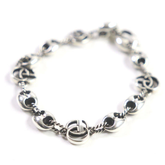 Luxury Gucci Trending 2025 AG925 Double G Marina Chain Bracelet
