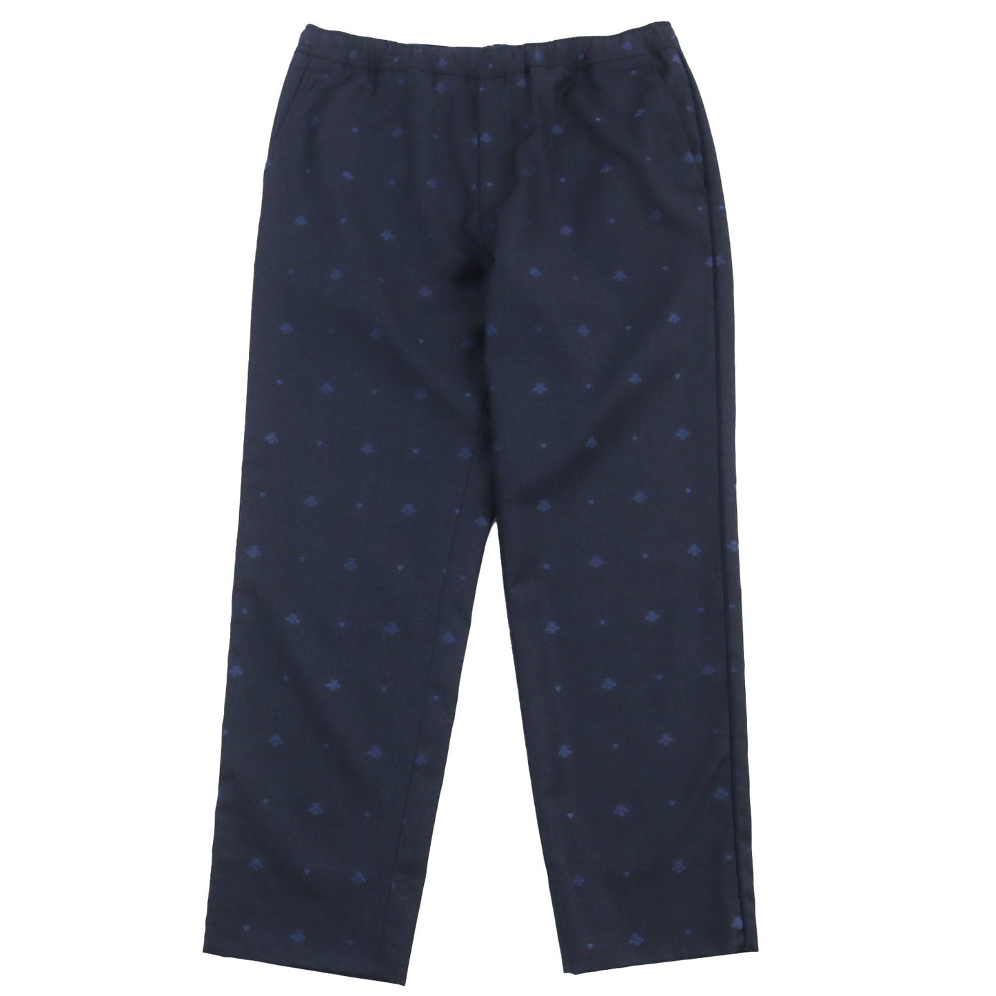 Luxury Gucci Trending 2025 Bee Embroidery Wool Cotton Pants