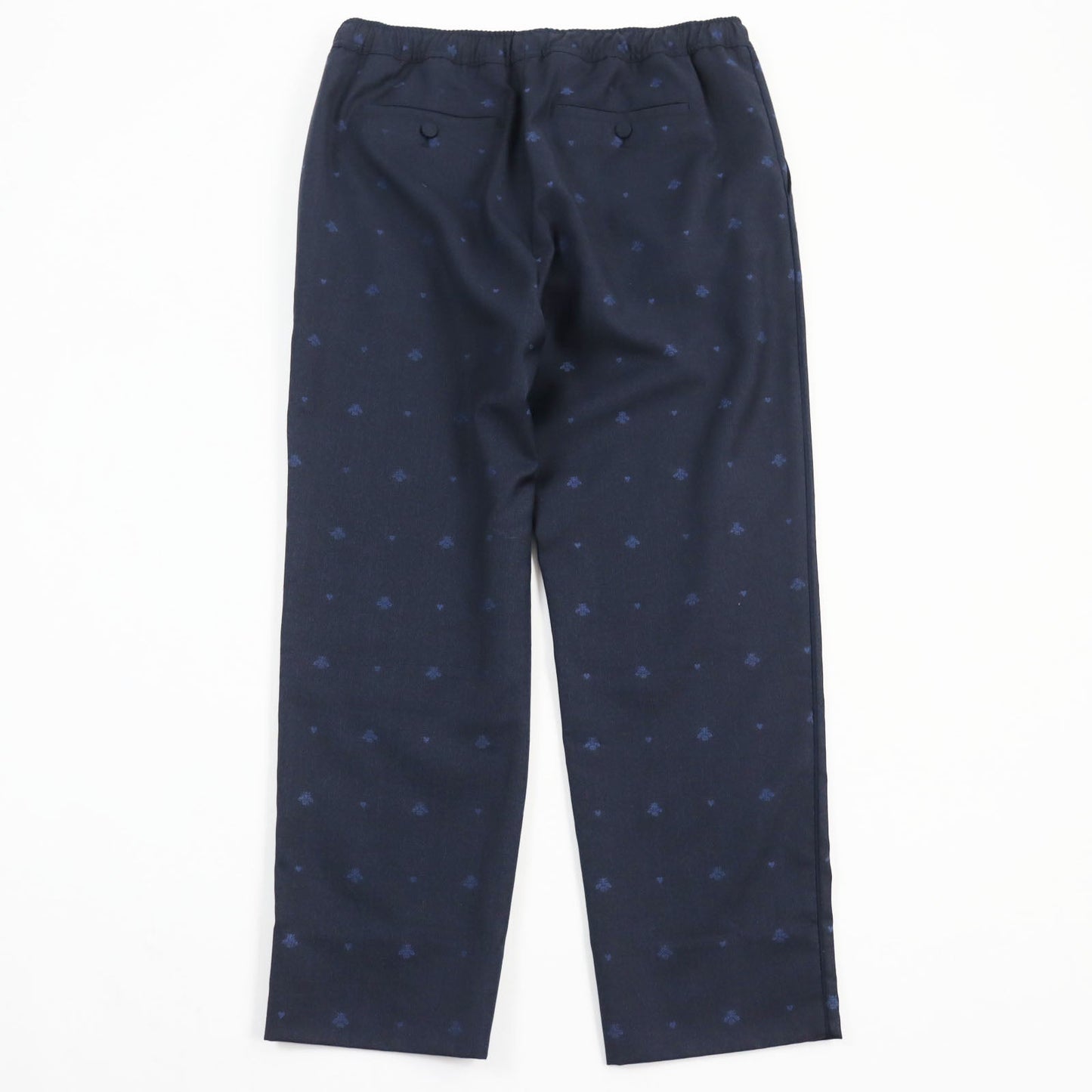 Luxury Gucci Trending 2025 Bee Embroidery Wool Cotton Pants
