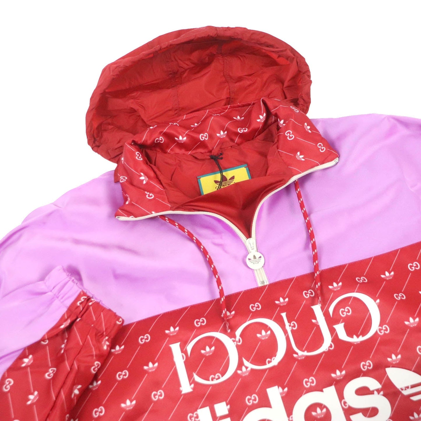 Luxury Gucci Trending 2025 adidas Trefoil GG Logo Hooded Anorak 46