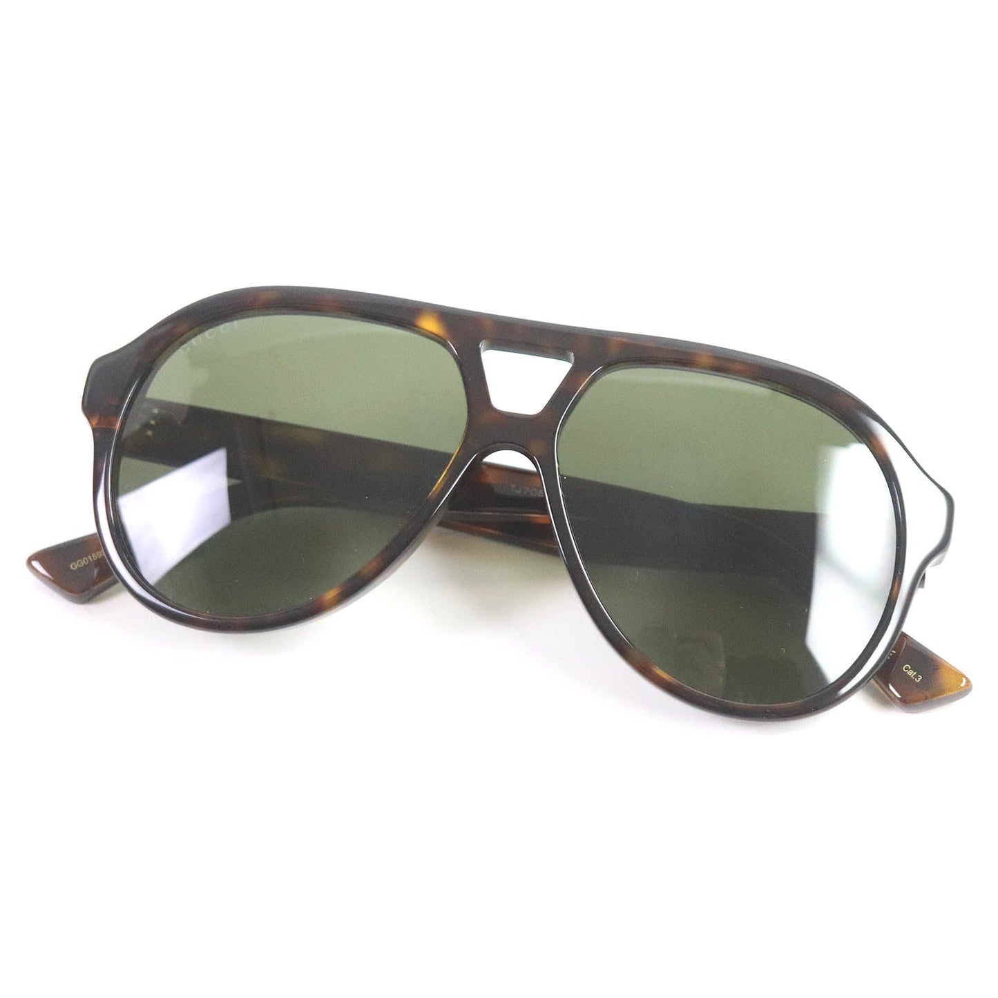 Luxury Gucci Trending 2025 GG0159S Tortoise Aviator Sunglasses