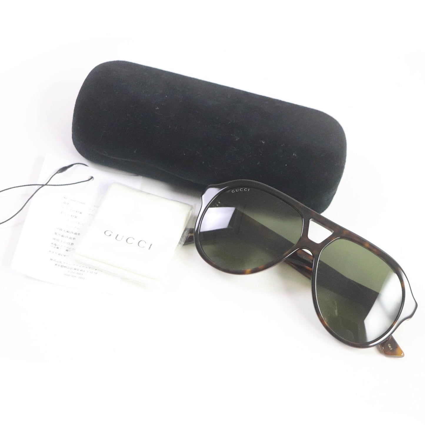 Luxury Gucci Trending 2025 GG0159S Tortoise Aviator Sunglasses