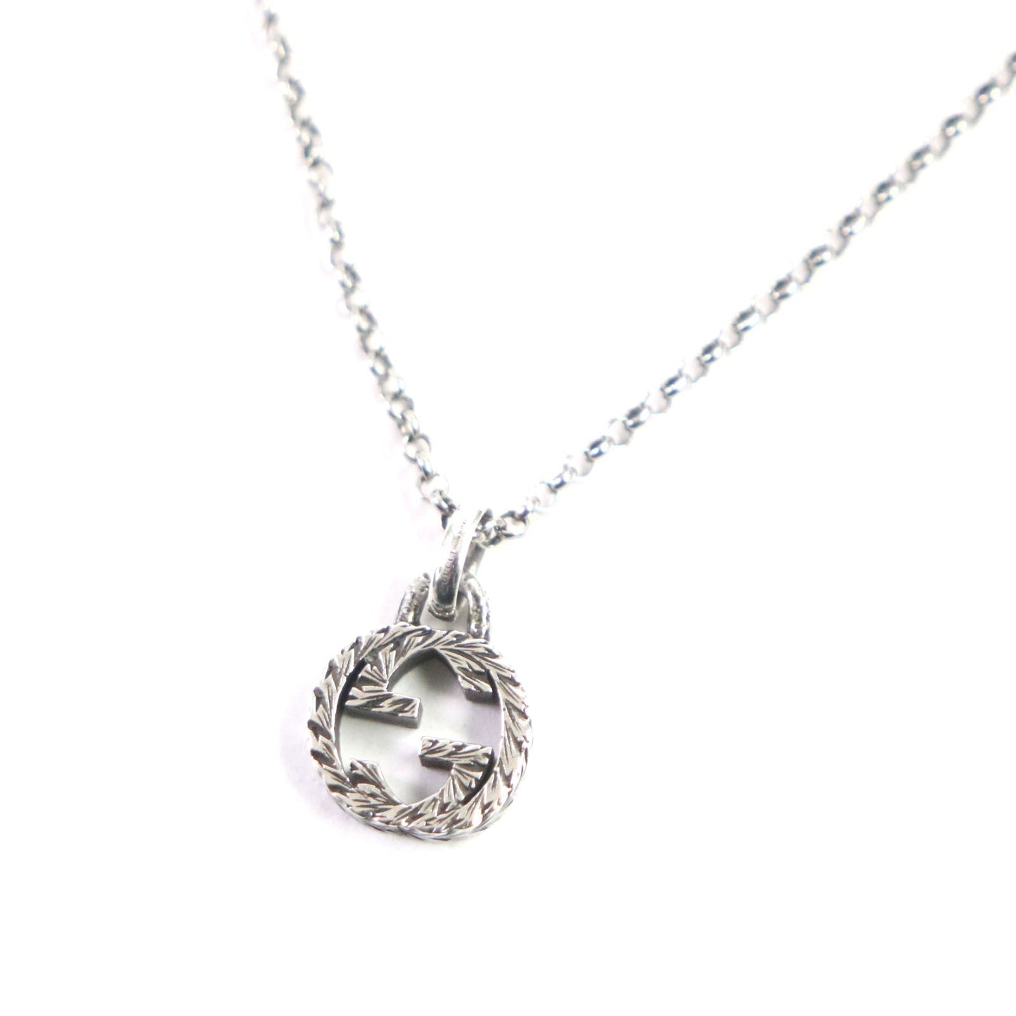 Luxury Gucci Trending 2025 Arabesque Interlocking G Necklace Silver