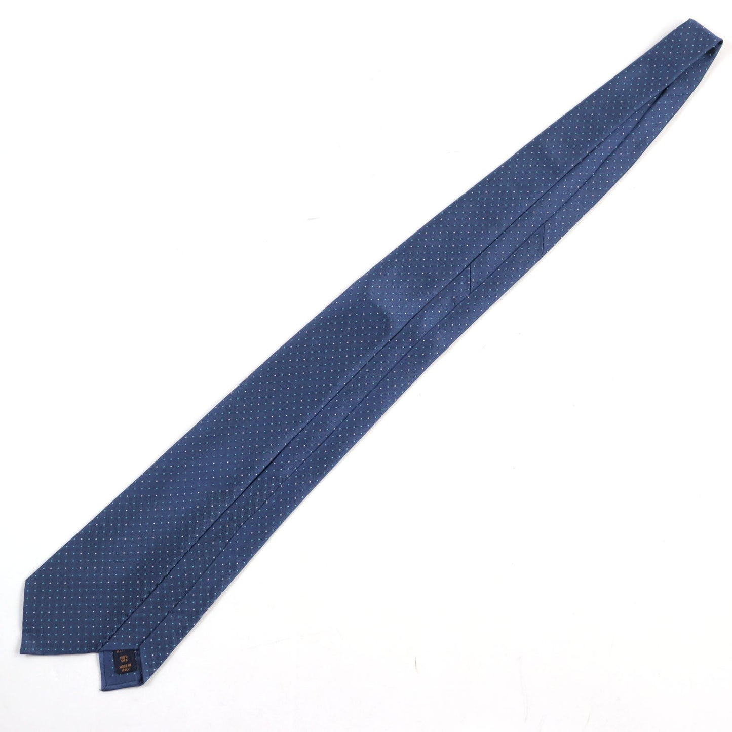 LOUIS VUITTON tie M73547 silk Blue Dot Pattern Cravat Microdots