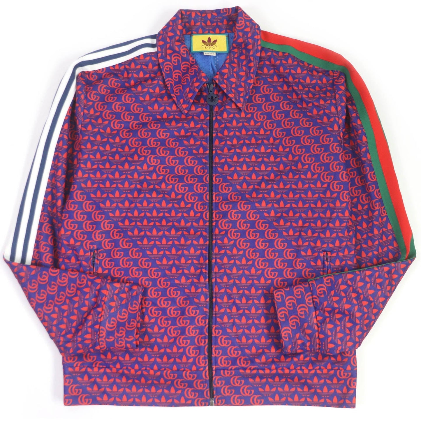 Luxury Gucci Trending 2025 Double G Trefoil Jersey Track Jacket L