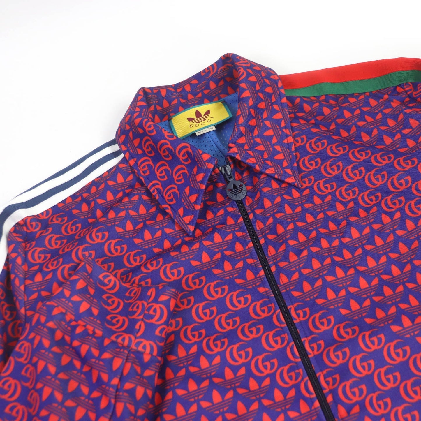 Luxury Gucci Trending 2025 Double G Trefoil Jersey Track Jacket L