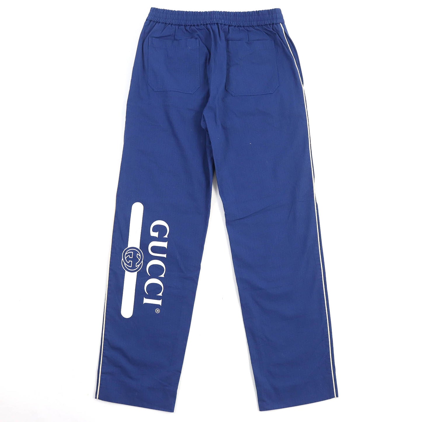 Luxury Gucci Trending 2025 Logo Print Straight Long Pants Blue