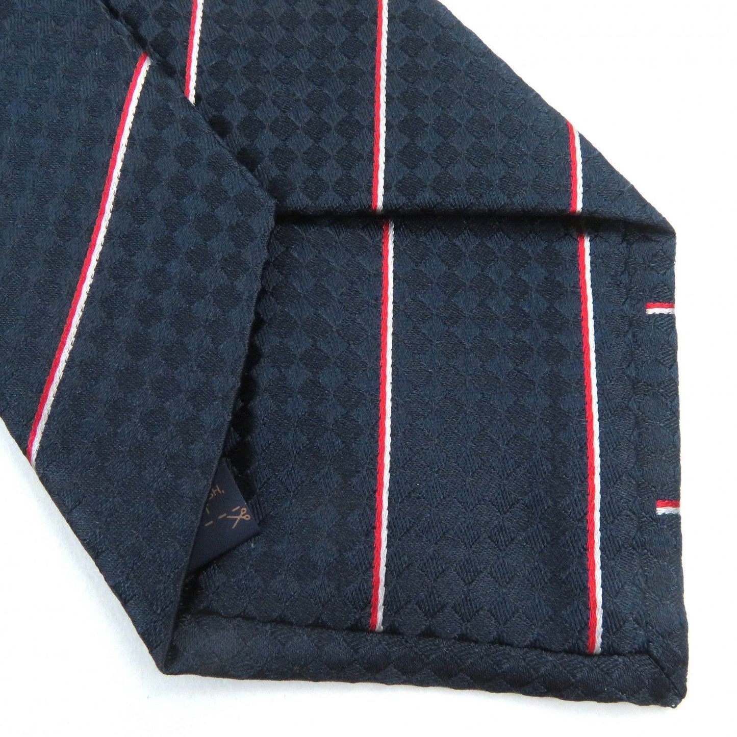 LOUIS VUITTON tie M78755 silk Marine Ex 8CM