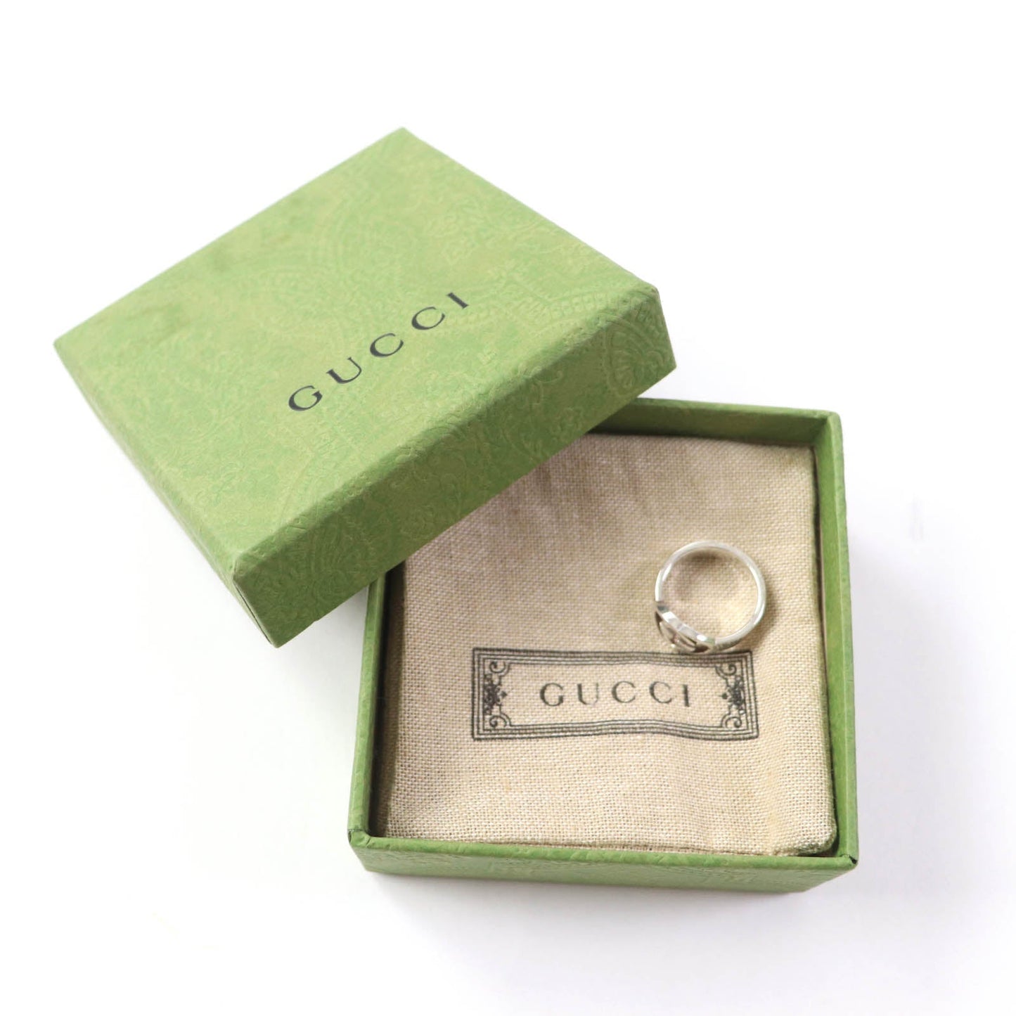 Luxury Gucci Trending 2025 Silver Interlocking G Ring