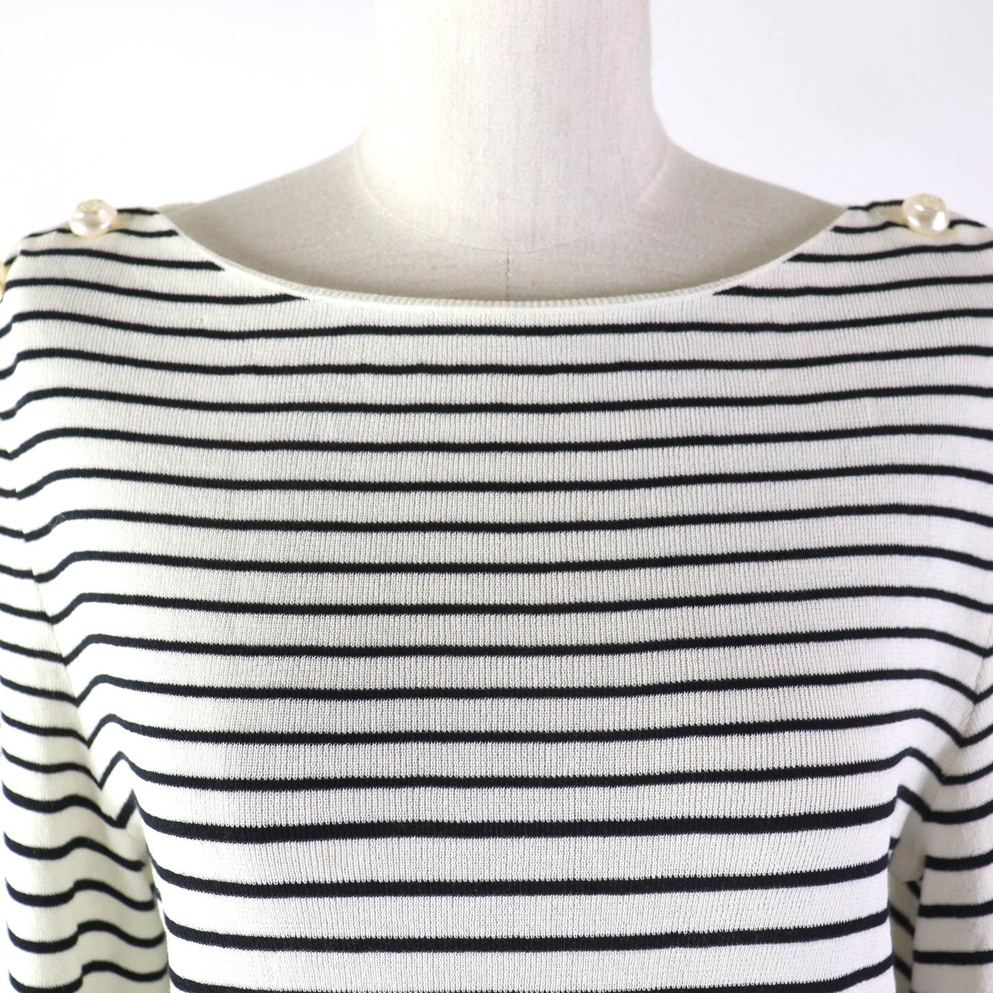 Chanel Cotton COCO Button Knit Top