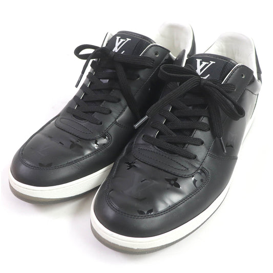 LOUIS VUITTON Low cut sneakers Main: Leather black LV Rivoli Line mens 41