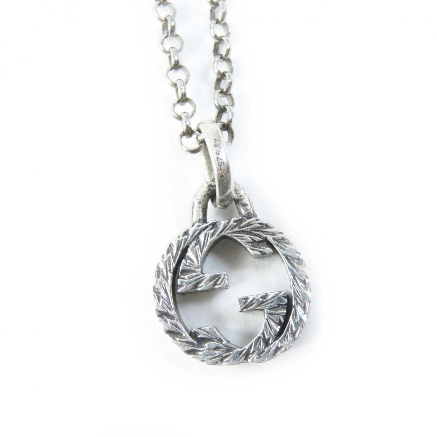 Luxury Gucci Trending 2025 Arabesque Interlocking G Necklace Silver